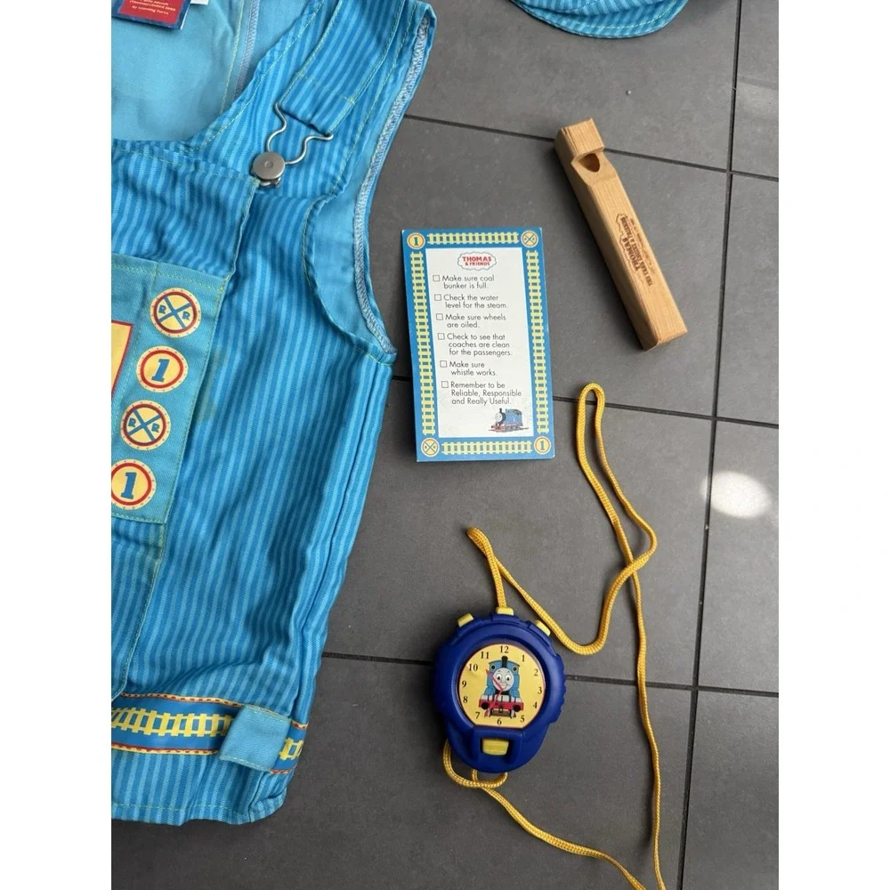 Vtg Britt Thomas‎ & Friends Boys sz 4-6 Conductor Dress Up Costume & Accessories